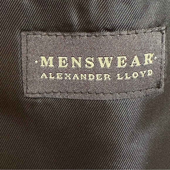 MENS BLAZER SIZE 54 OLIVE HERRINGBONE SPORT COAT WORSTED LAMBSWOOL SUIT JACKET - Picture 10 of 12